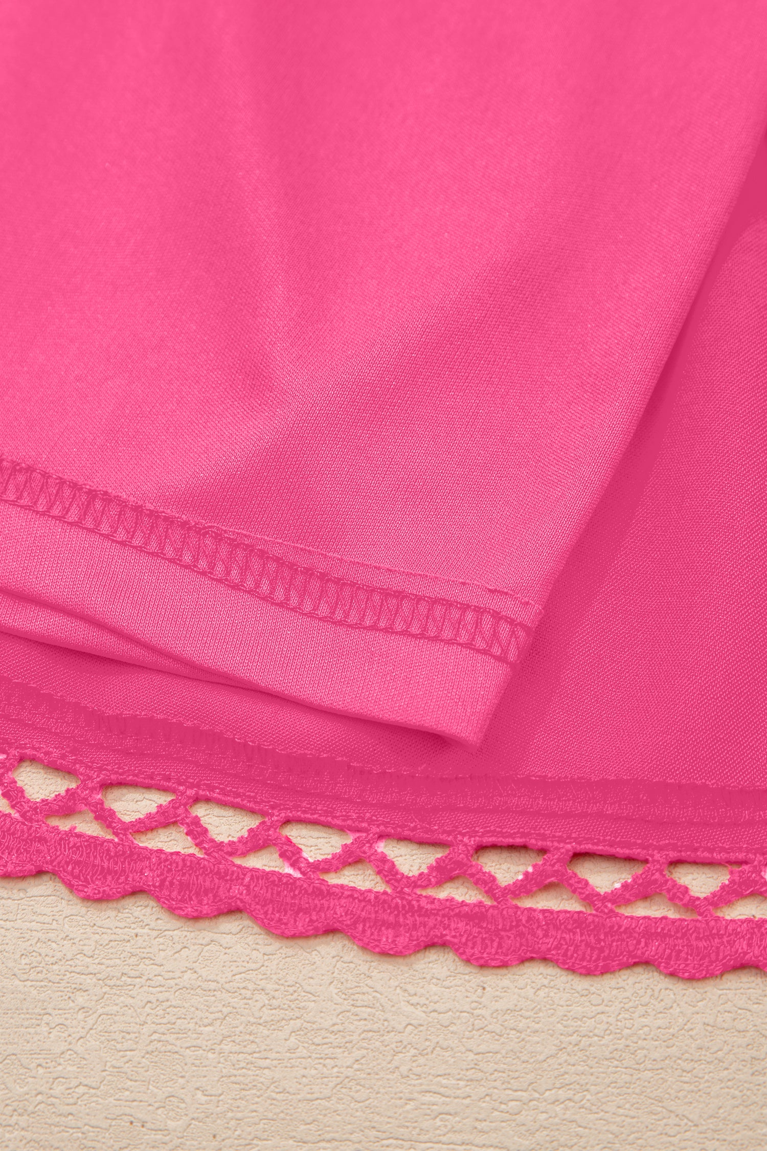 White Plus Size Frilled Elastic Waist Lace Trim Boho Ruffled Shorts