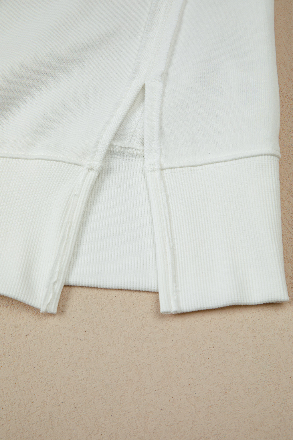 Black Bow Sequin XOXO Letter Graphic Exposed Seam Baggy Sweatshirt