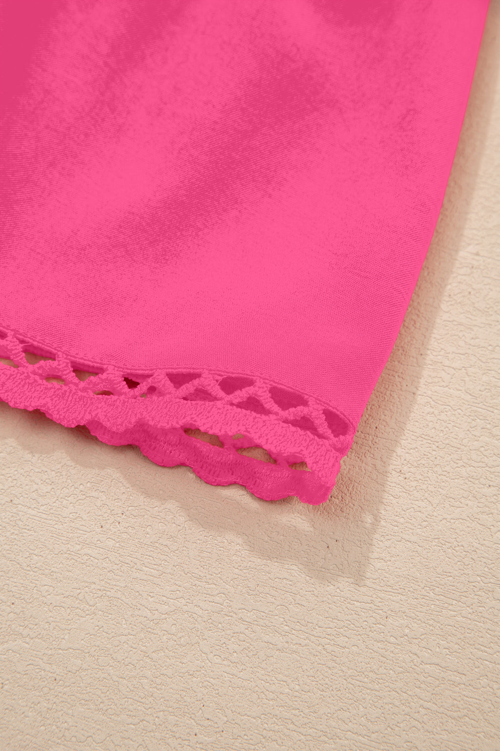 White Plus Size Frilled Elastic Waist Lace Trim Boho Ruffled Shorts